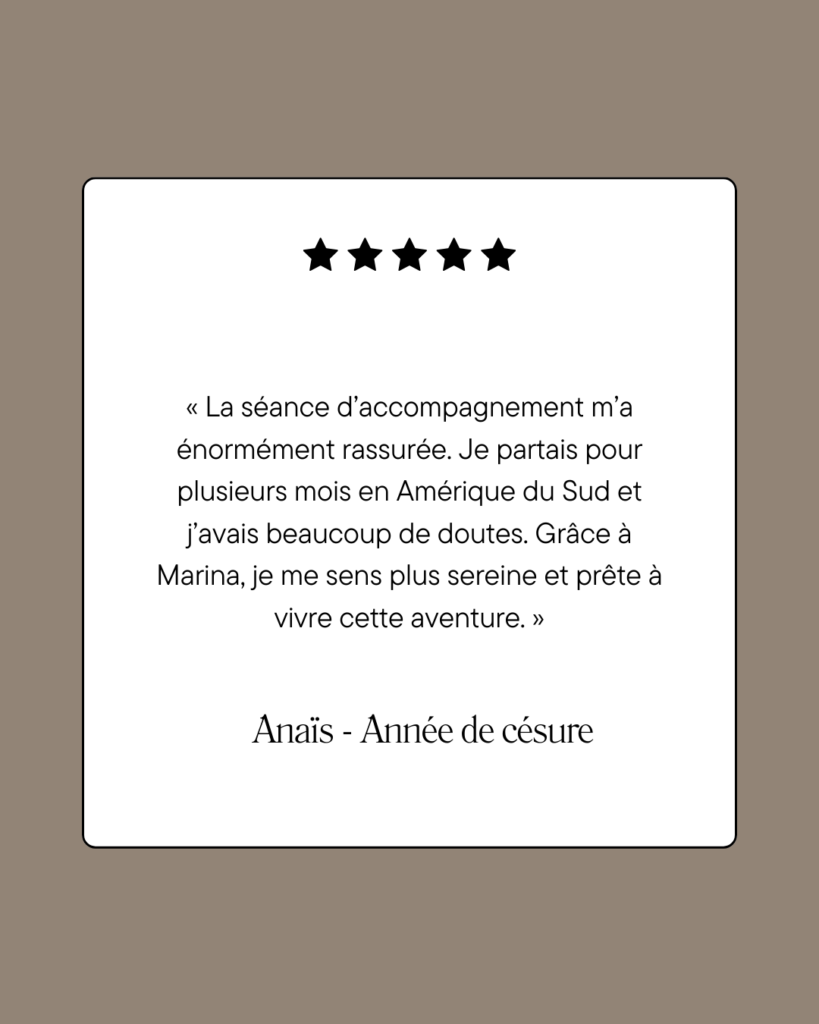témoignage césure